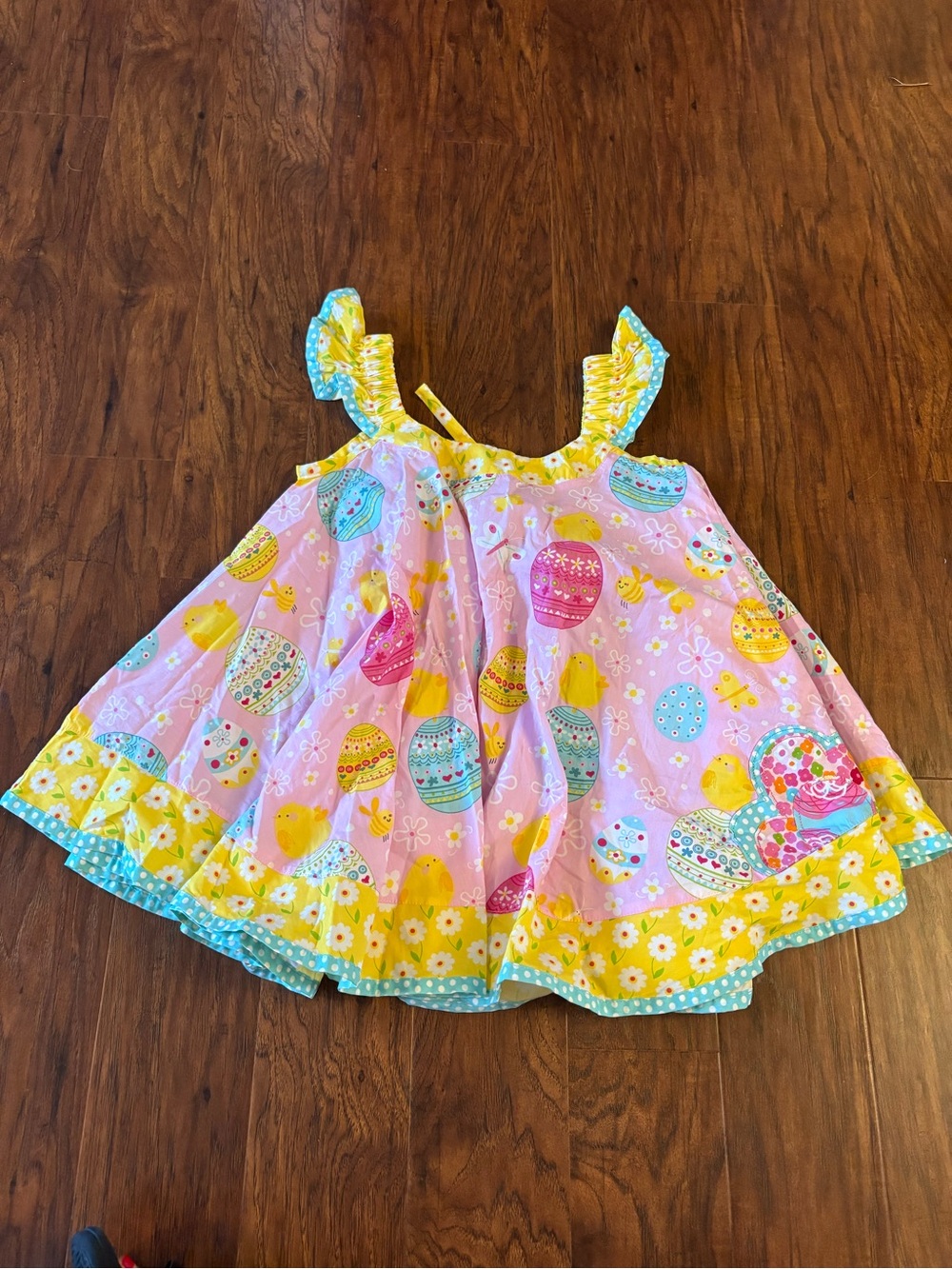 NWT Jelly the Pug Easter Swirl Dress Size 7